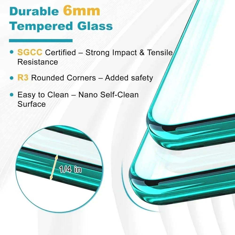 

Бестселлер: Полурамная раздвижная душевая дверь шириной 60 см и высотой 72 см, с закаленным стеклом SGCC 6 мм и алюминиевым сплавом F