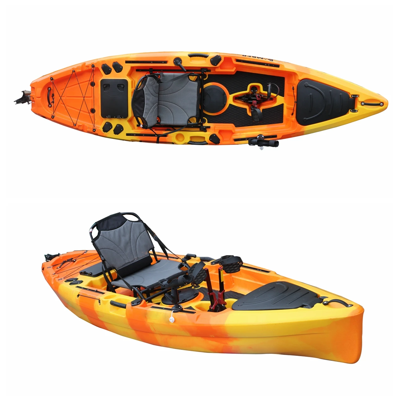 Sea Vicking Rifornimento della fabbrica Kayak da pesca PE Certificato CE Polietilene Plastica Canoa Sport acquatici Canoa 8 gradi VK Kayak 10
