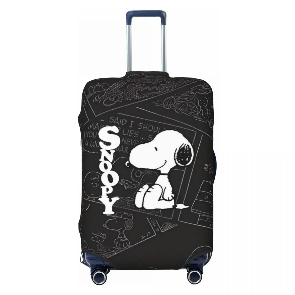 

Custom S-Snoopys Travel Luggage Cover Washable Comic Design Movie Suitcase Cover Protector Fit 18-32 Inch