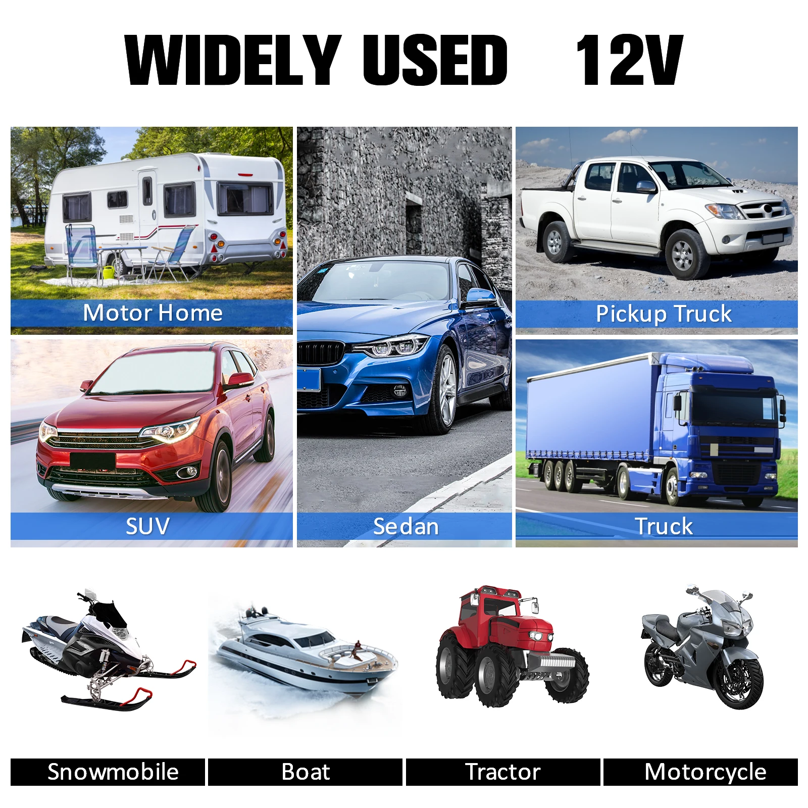 10W Solar Panel Kit 12V Waterproof Solar Trickle Charger Portable Solar Powered Charger Car Battery Maintainer for Car RV Boat