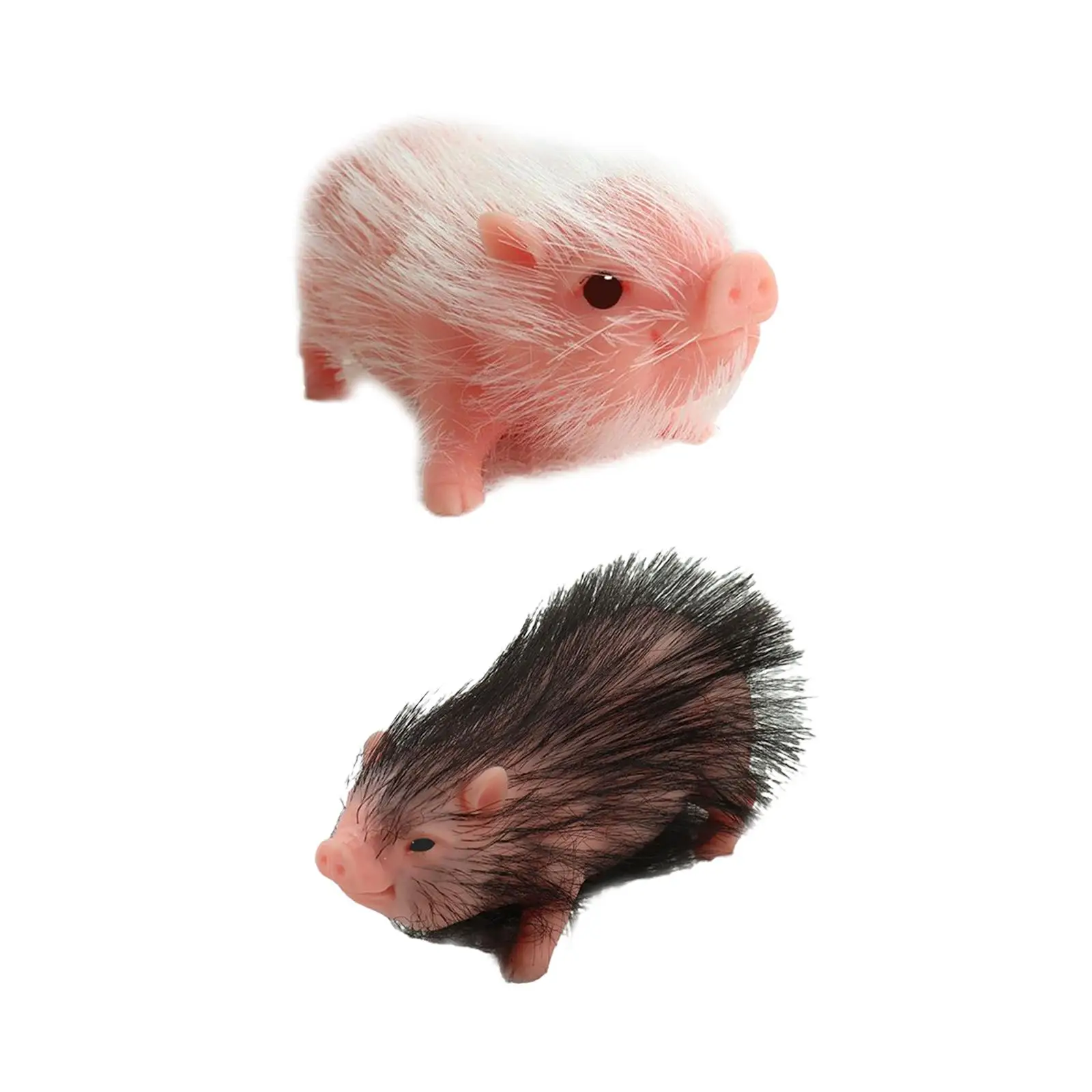 

Lovely Silicone Realistic Piglet Animal Soft Reborn Animals Soft Pig Doll for Birthday Gift Micro Landscape Photography Props