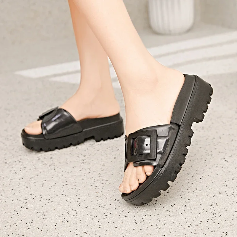 Office Worker Special Ladies Summer Slippers Anti Slip Cushion Insole Relieve Standing Fatigue After Work and Outdoor Casual