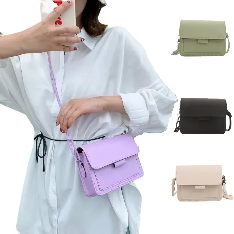 

Fashion Brand Women's Small Crossbody Bag Lightweight PU Leather Messenger Bag Flap Handbag Purse Summer Travel Bag for Female