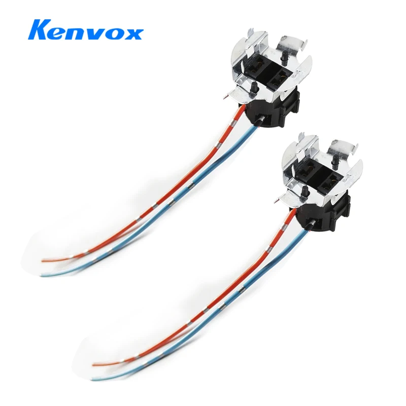 2pcs H7 Halogen Lamp Socket Holder For Volkswagen Sagitar Car Light Bulb Base Connector Wiring Harness Adapter