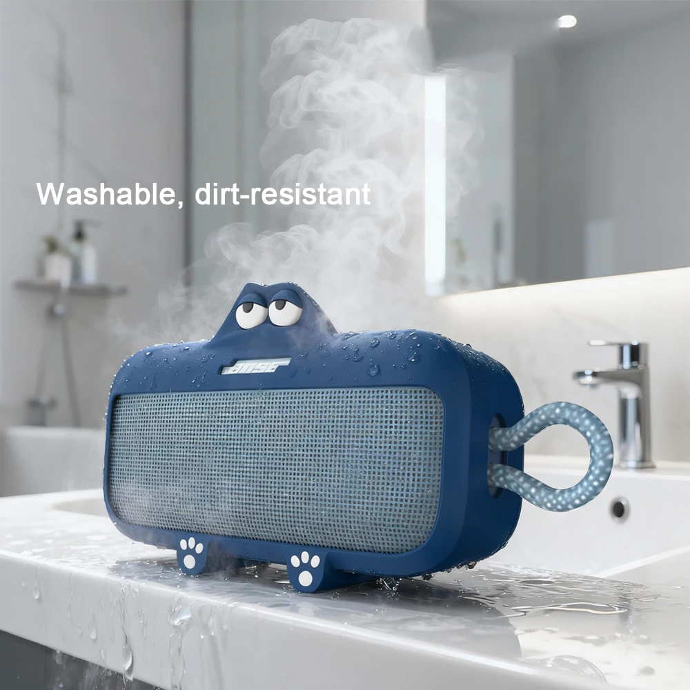 Compatible Bose SoundLink Plus Silicone Case - Shockproof Solid Color Soft Cover