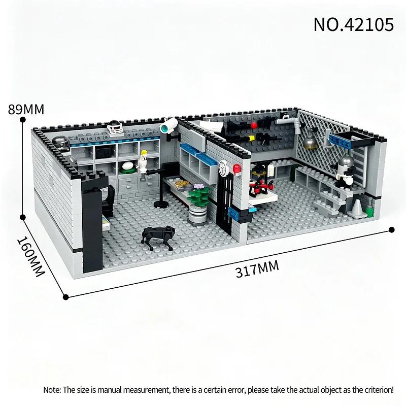 Military Post-Apocalyptic Mini Action Figures Accessories Bunker Building Blocks Doomsday Survival Base Construction Toy for Boy view 5