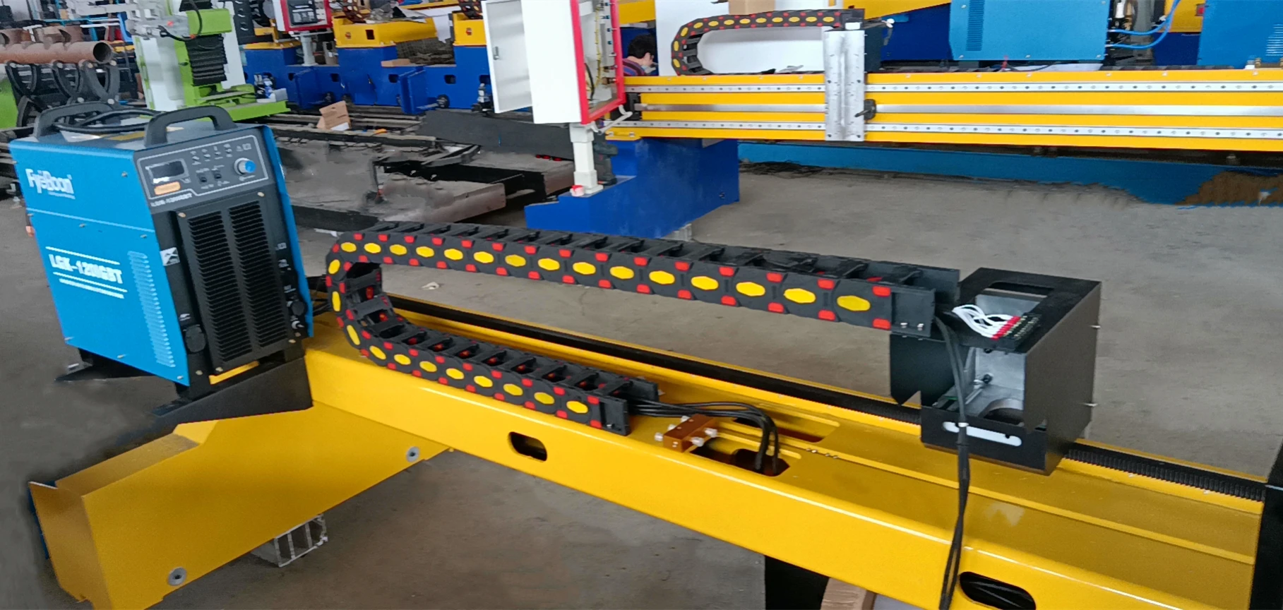 FyeBoon FBXG-4000*10000*1CD+1A High Productivity 220V Servo Motor Gantry Plasma Cutting Machine Factory Use