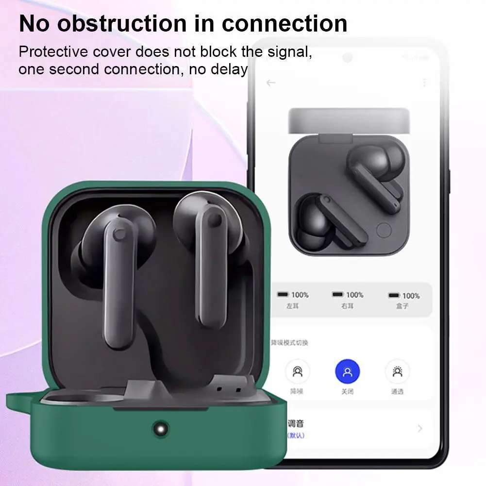 For CMF BY Nothing Buds Pro 2 Silicone Earphone Charging Case Full-body Protective Case Anti-drop Dust Charging Compartment Case