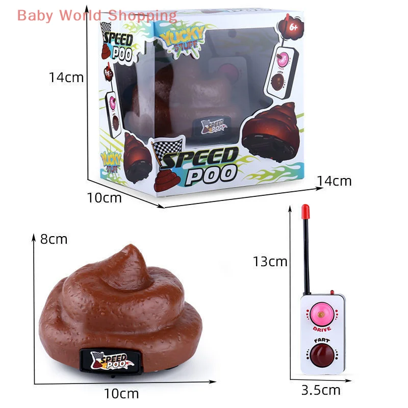 Speedy Remote Control Poop Car Hilarious Joke Prank Toy Family Fun Great For Gags Parties Birthday Celebrations Toys For Kids