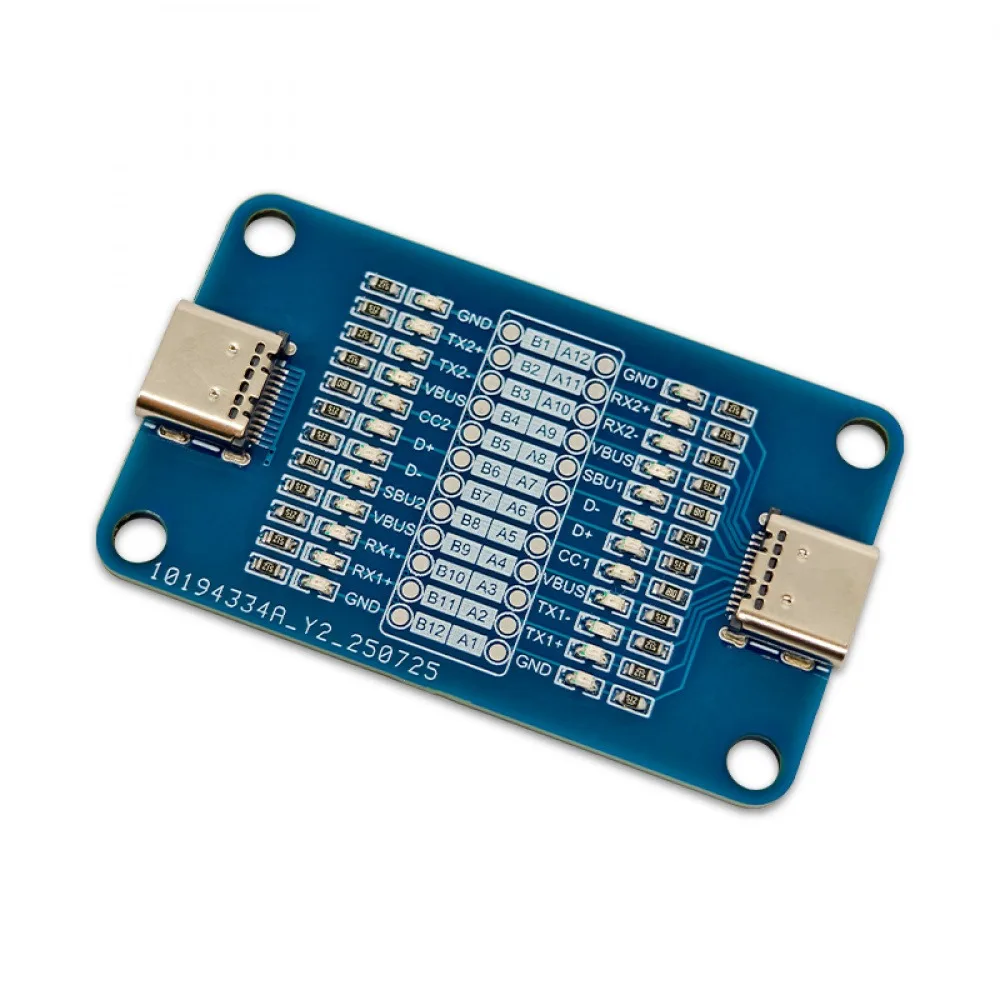 Portable Type-C Cable Tester Module with 24-Pin Full Detection Dual Head with LED Indicator for Phone Cable Testing