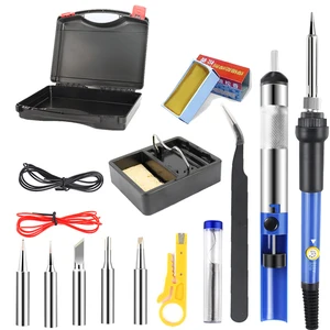 Multi-Kit Adjustable Temperature Electric Welding Iron 220V 60W Multifunctional Welding Rework Station 8 Main Sales Solder Iron Kit - №2