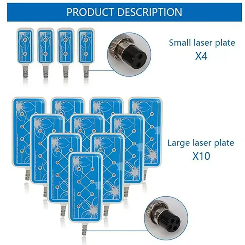 160 milliwatt 635 nanometer -650 nanometer hot fat light LLLT lipolysis 14 pad weight loss and beauty machine
