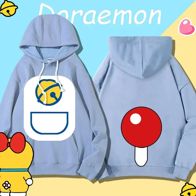 

Japanese Anime Hooded Sweater Female Doraemon Anime Peripheral Jacket Teen Clothes Couple Sweater