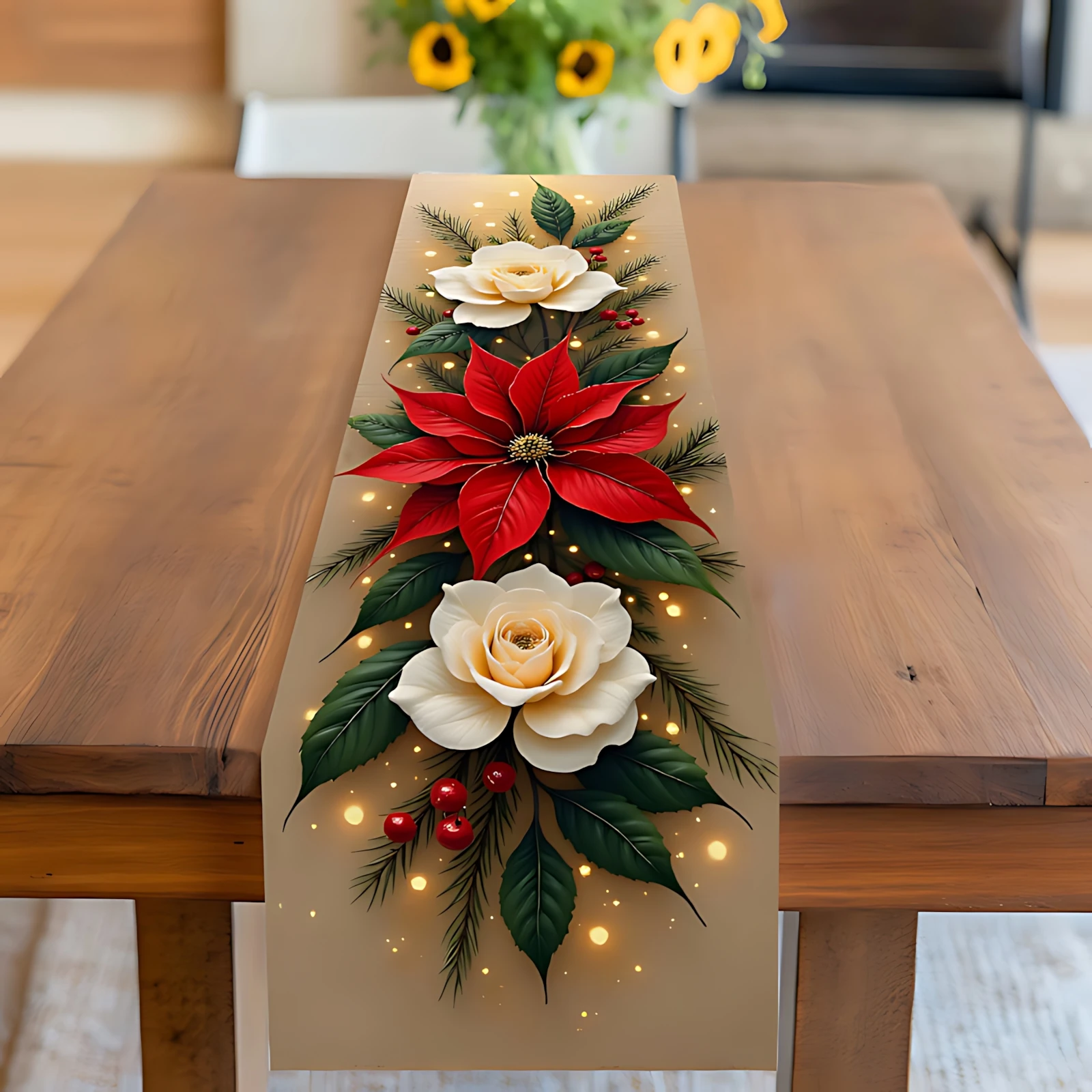 Elegante Runner da Tavola Bian - Embroidery Xmas recensione e prezzo