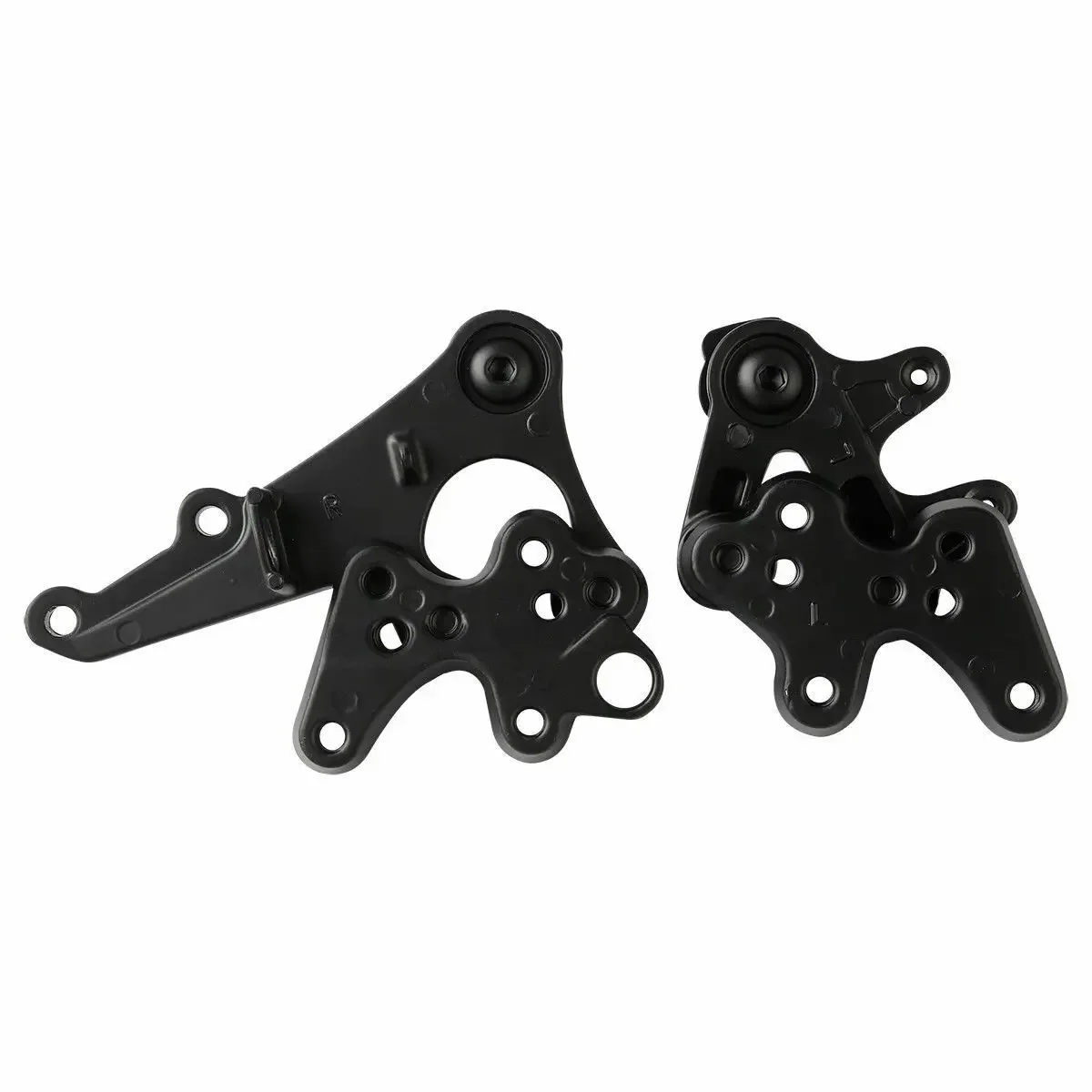 Motorcycle Black Front Rider Foot Pegs Footrest Bracket Fit For Suzuki GSXR1000 2005-2008 K5 K7