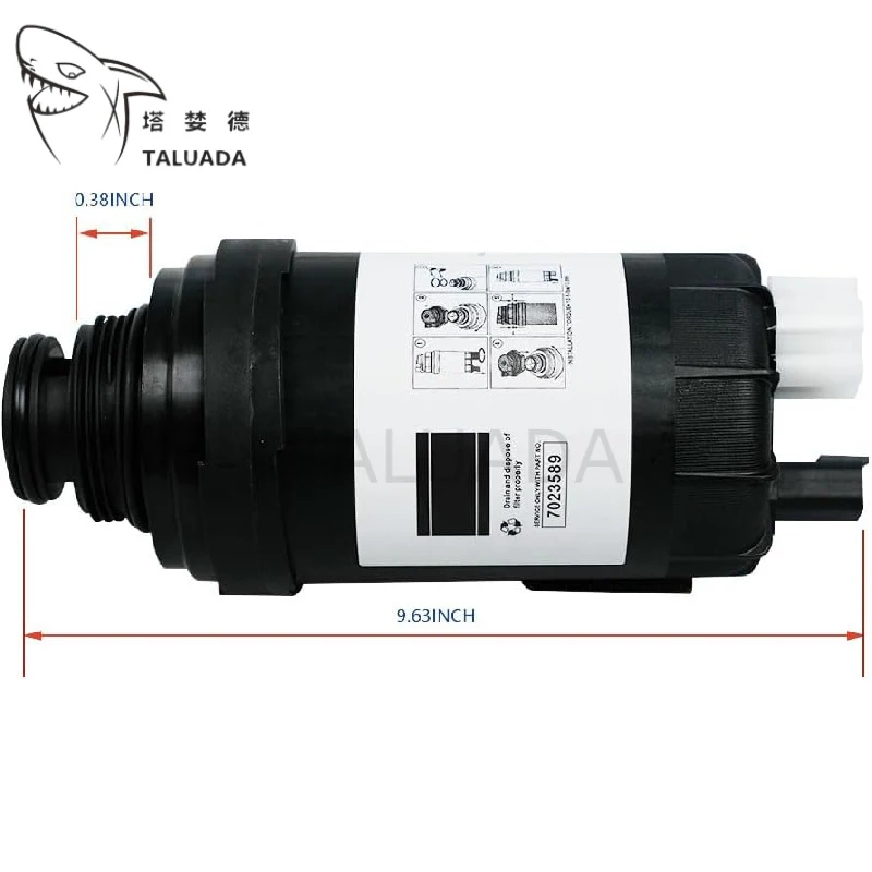 

7023589 7400454 For Bobcat S450 S510 S530 S550 S590 S650 S740 S770 S850 T450 E32 E35 Fuel Filter Water Separator Excavator