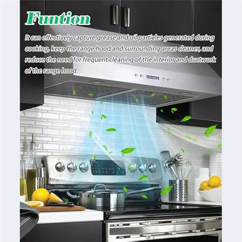 WORTHOWN-99010430-003 Filter Kipas Knalpot Dapur Filter Tudung Kisaran Filter Tudung Gemuk untuk Broan Nutone