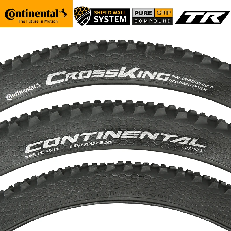 Continental MTB Tires Cross King 27.5/29 Inch Tubeless Ready PureGrip Cross-Country ShieldWall System Anti Puncture Bicycle Tire