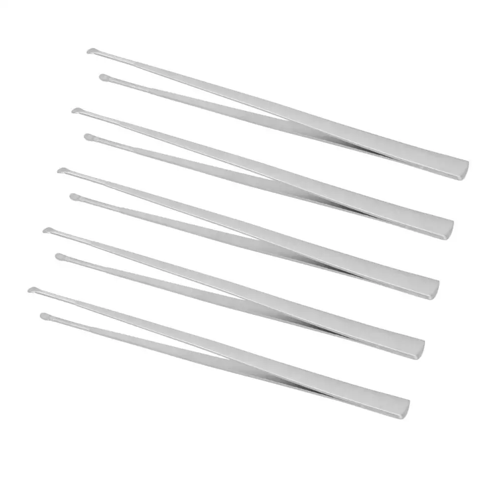 stainless steel ear cleaner curette ear earwax removal ear pick tweezer