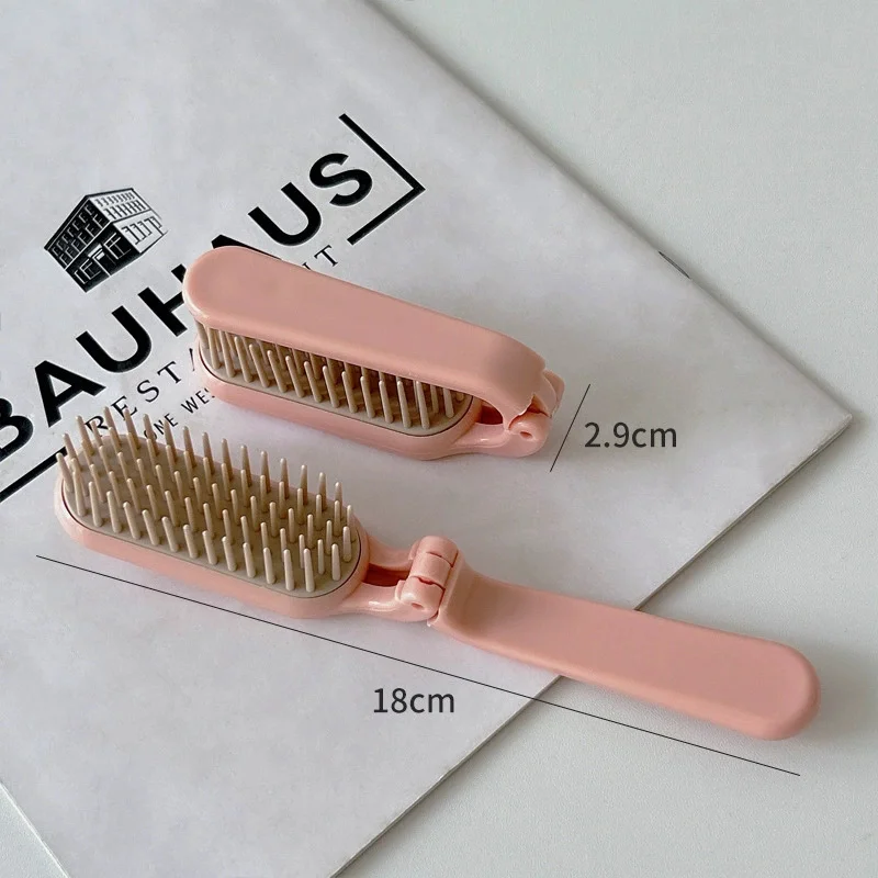 Travel Foldable Hair Comb Detangling Soft Teeth Anti Static Head Massage Combs Double Headed Pocket Size Hairdress Styling Combs