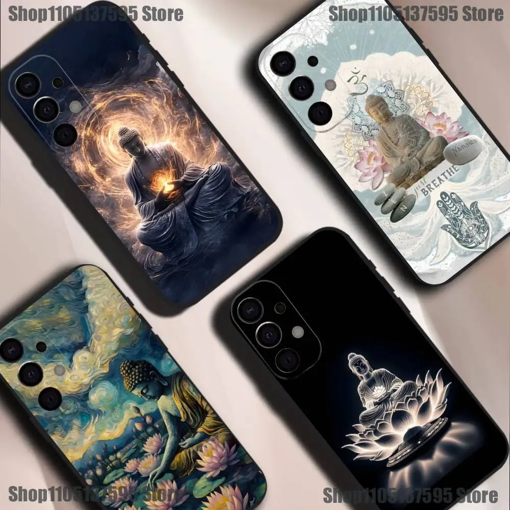 

Buddha Art Pattern Phone Case For Samsung S25,S24,S21,S22,S23,S30,Ultra,S20,Plus,Fe,Lite,5G Black Cover