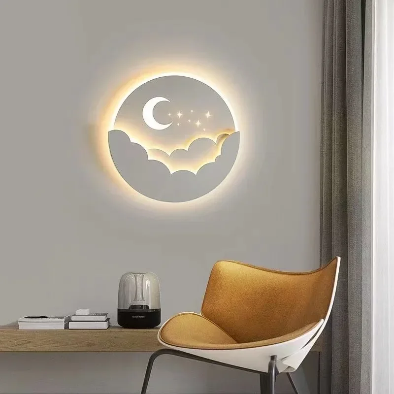 โมเดิร์น LED โคมไฟติดผนังสําหรับห้องนั่งเล่นห้องนอนทางเดิน Study Entryway Mood Light ตกแต่งบ้านในร่มโคมไฟ Luster