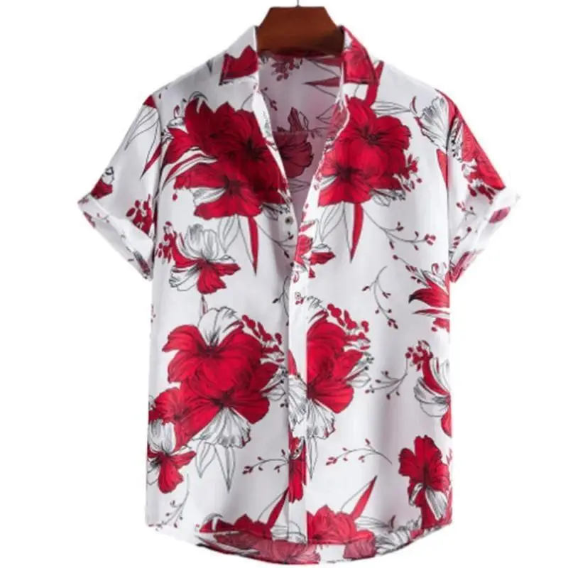 2026 Summer Vintage Street Flower Shirt, Refreshing and Casual Men's Shirt for Island Travel