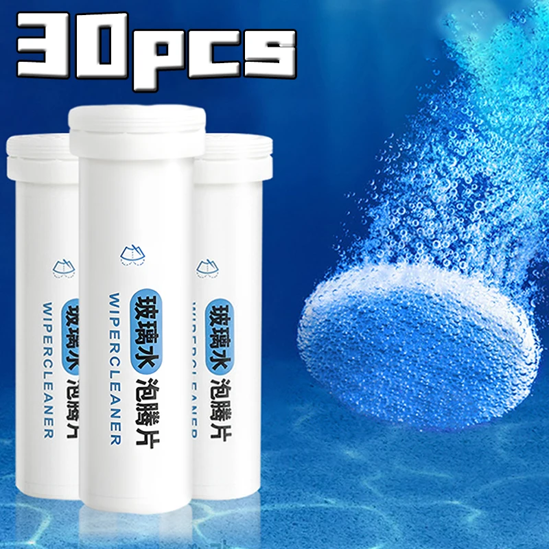 Solid Cleaner Car Windscreen Cleanning Effervescent Tablet Auto Wiper Glass Solid Cleaning Concentrated Tablets Detergent