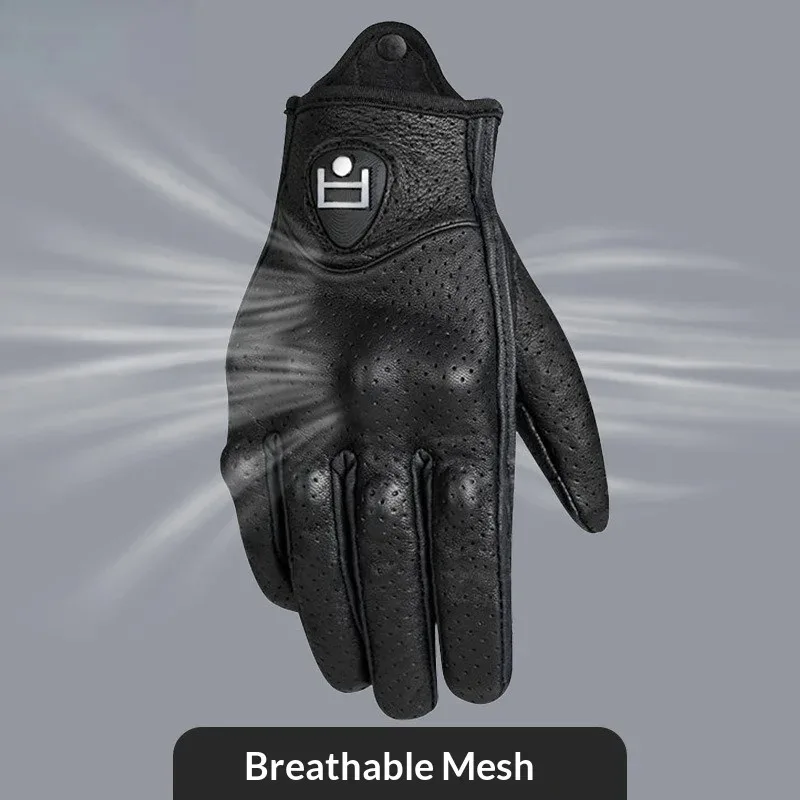 

Motorcycle Breathable Gloves Summer Men Women Moto Leather Carbon Cycling Winter Motorbike Motorcross Motor Full Finger Gloves