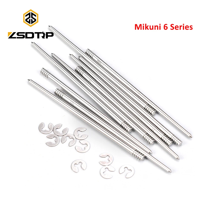 Иглы для карбюраторов Mikuni 6 Series Jet (ZSDTRP) для Mikuni TM36, TM38, VM30, VM32, VM34, VM36, VM38 (для карбюраторов с плоским соплом)