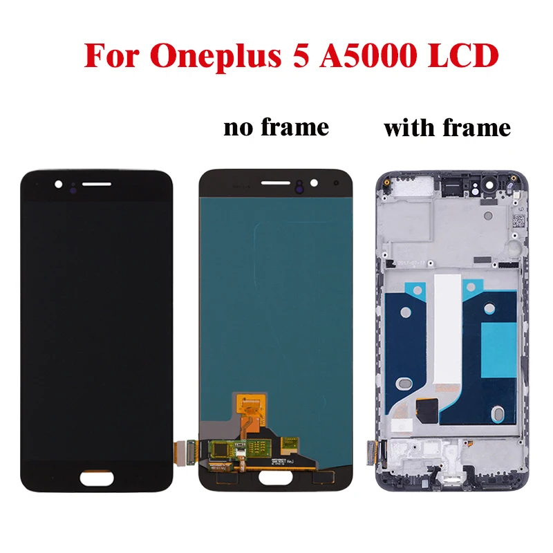 Imagem -02 - Amoled para Oneplus A5000 Lcd Digitador da Tela com Substituição da Tela de Quadro para um Mais Lcd 5.5