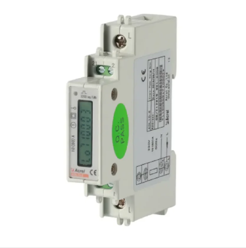 Acrel ADL10-E DIN RAIL ENERGY METER 8 DIGITALS LCDDISPLAY U, I, P, Q, PF, kWh, POWER MEASURE