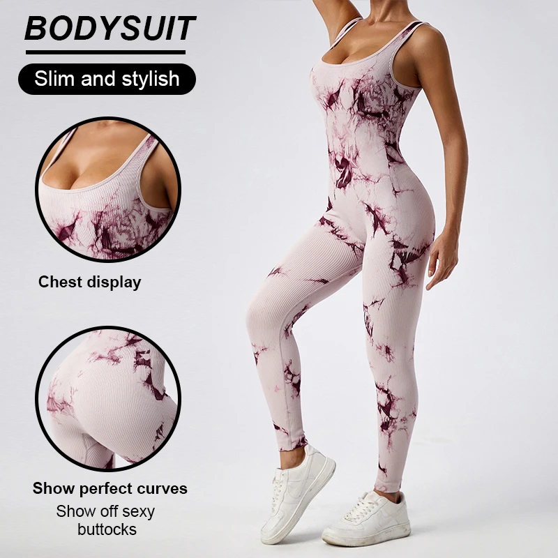 Seamless Yoga Jumpsuit for Women One Piece Slimming Stretch Legging Sexy Sportswear Lifting Buttocks Tracksuit Fitness Clothing