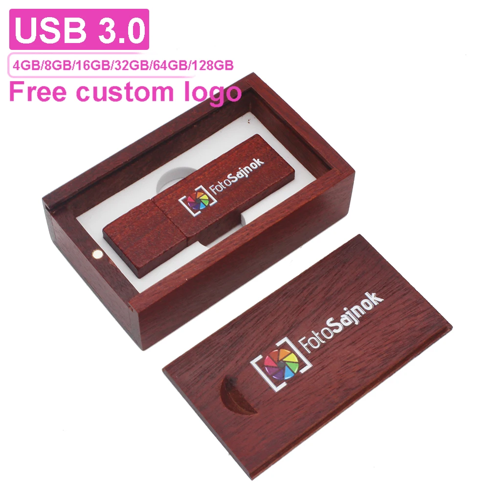 

Флэш-накопитель USB 3.0 из розового дерева, 128 ГБ, высокоскоростной флэш-накопитель, 64 ГБ, бесплатный индивидуальный логотип, 32 ГБ, фотостудия U-диск, 16 ГБ