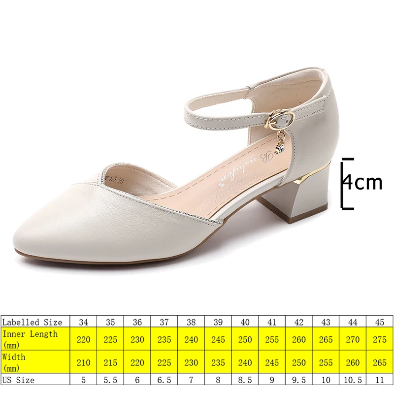 Koznoy 4cm Wedge Sandals Pint Toe Natural Genuine Leather Platform Wedge Comfy Fashion Loafer Summer Buckle Women Ladies Shoes