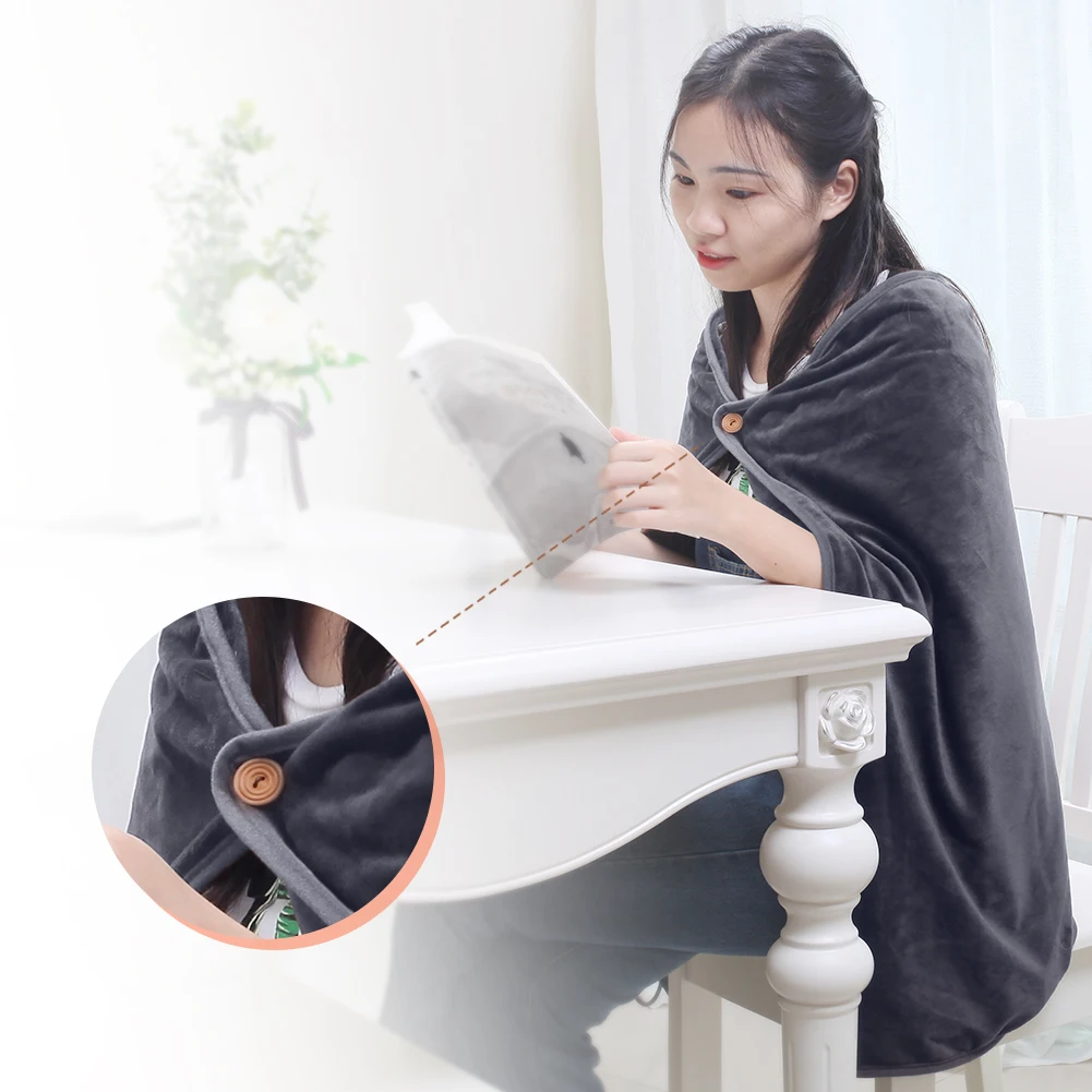 Warm Knee Pad Electric Shawl Pad Cozy Winter Nights Soft And Comfortable Fabric Quick Heating Element For Home Use