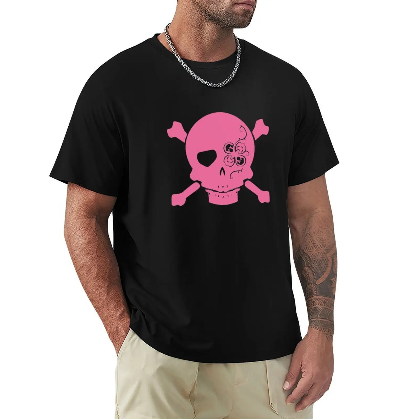 Mori Calliope Skull Hololive En T-Shirt man t shirt cotton high quality T-Shirt