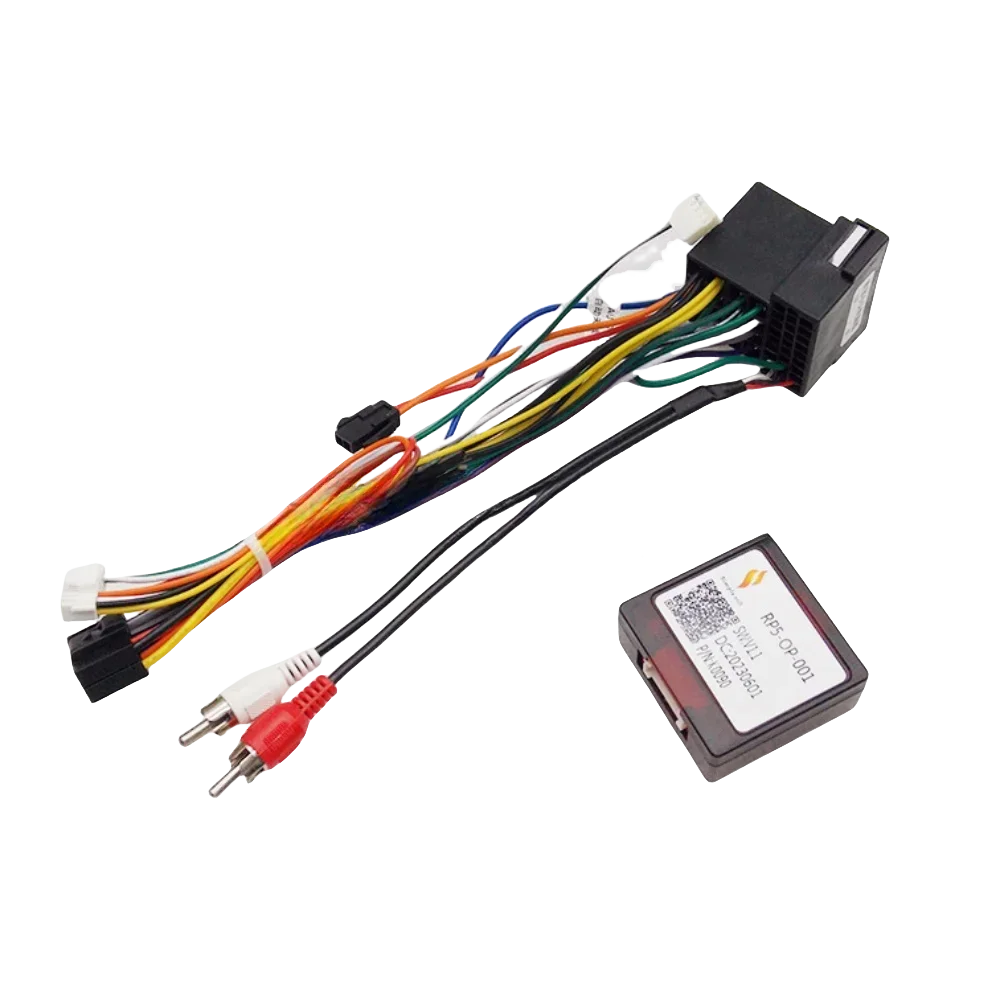 Car Audio 16 Pin Android 2 Din GPS Video Power Cable Adapter With Canbus Box For Opel Corsa 2007-2014 Audio Power Wiring Harness