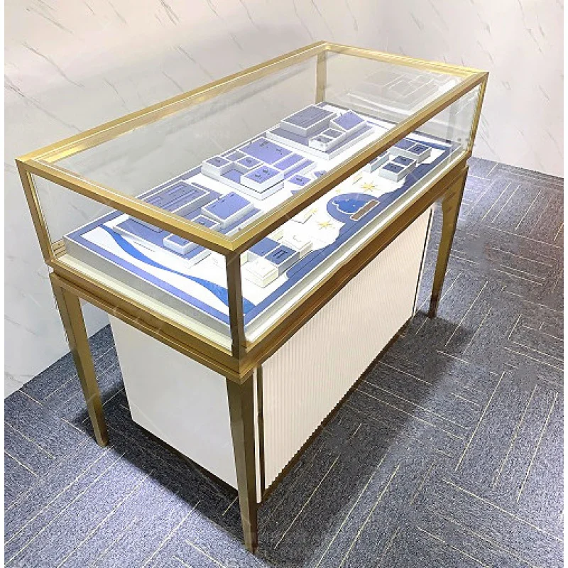 

Custom. New Jewelry Store Furniture Glass Counter Jewelry Accessories Tempered Glass Jewelry Showcase