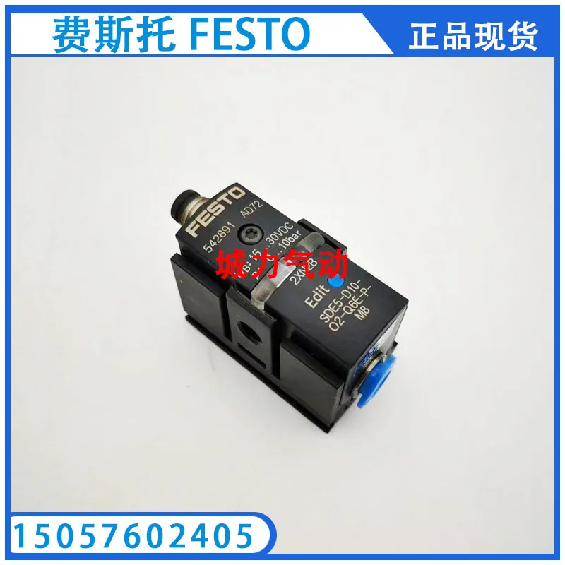 

Festo FESTO Pressure Sensor SDE5-D10-O2-Q6E-P-M8 542891 Genuine Stock