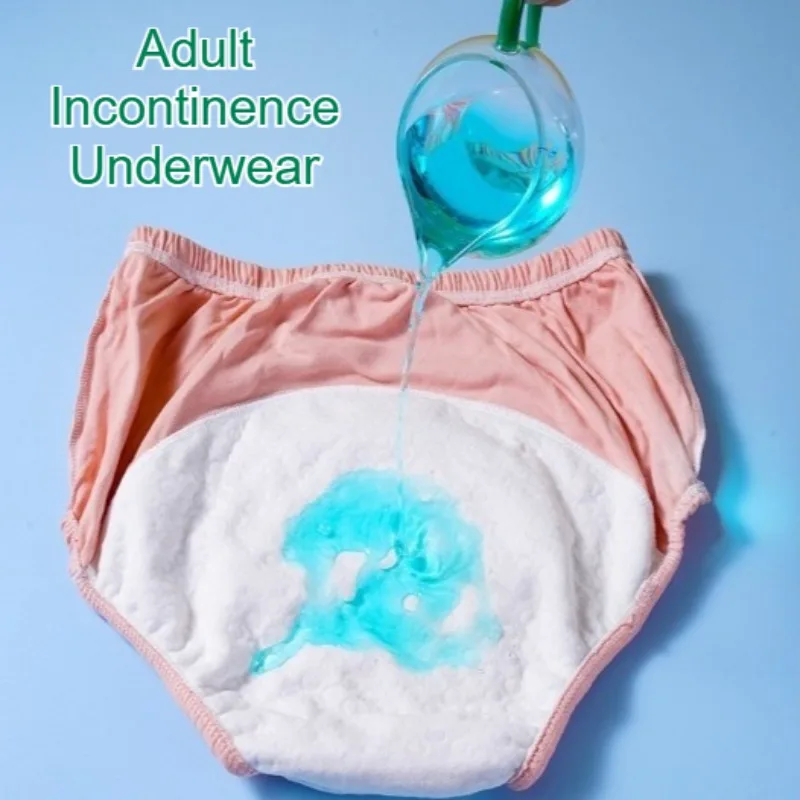 

Washable Reusable Adult Incontinence Underwear Anti-Leakage Absorbent Underpads Bedwetting Protection for Seniors Elderly Adults