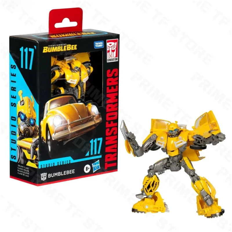 Original Hasbro Transfomers Toy SS Studio Series SS117 SS-117 Bumblebee BB Deluxe D-Class Anime Figure Toy Collection Gift view 6