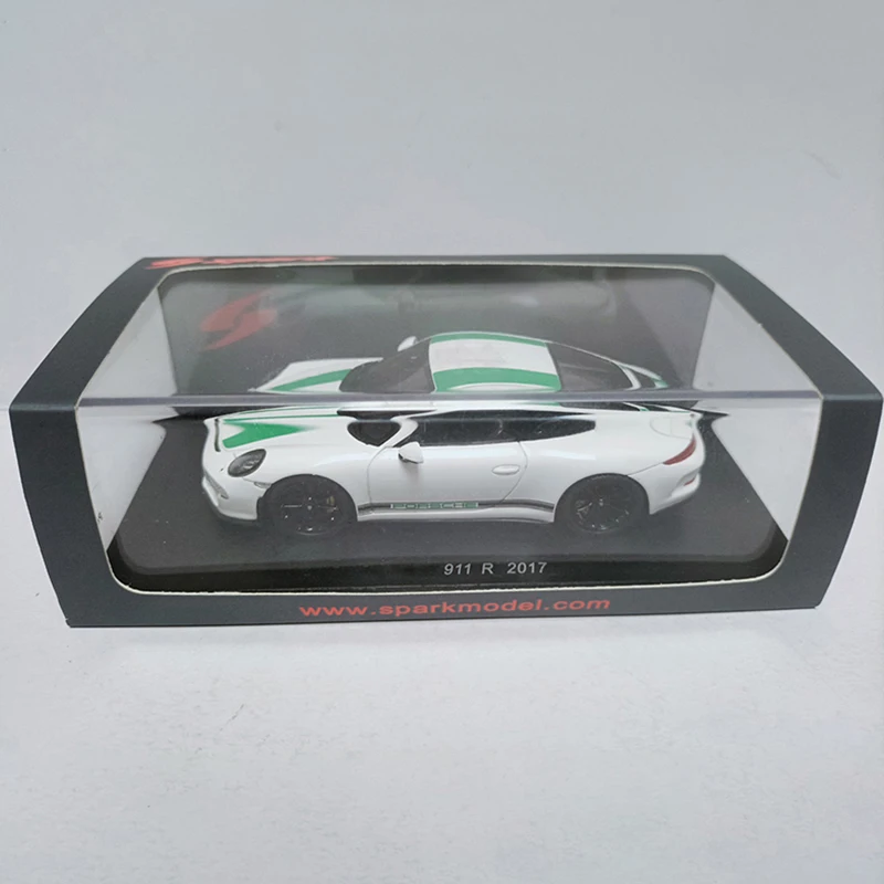 

Spark 1/43 911 R 2017 Two-Door Resin Simulation Sports Car Model Static Collection Decorated Holiday Gifts Toys