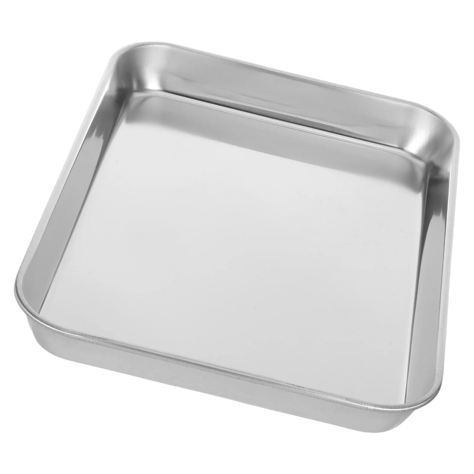 

1pc Stainless Steel Baking Pan Large Rustproof Kitchen Tray For Oven Bbq Camping Sushi Serving Food Storage Bake Ware
