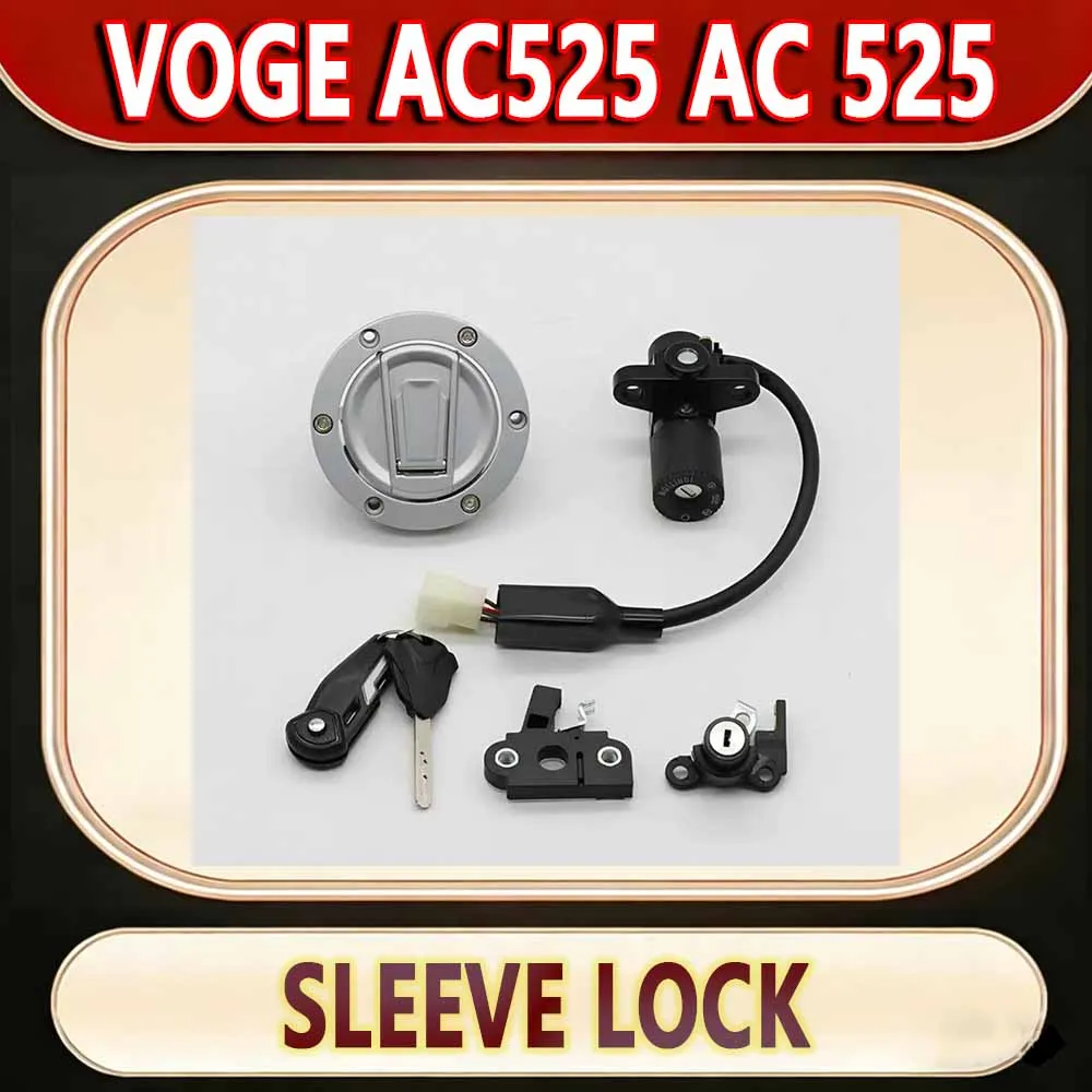 For VOGE AC525 AC 525 set lock key electric door lock fuel tank lock