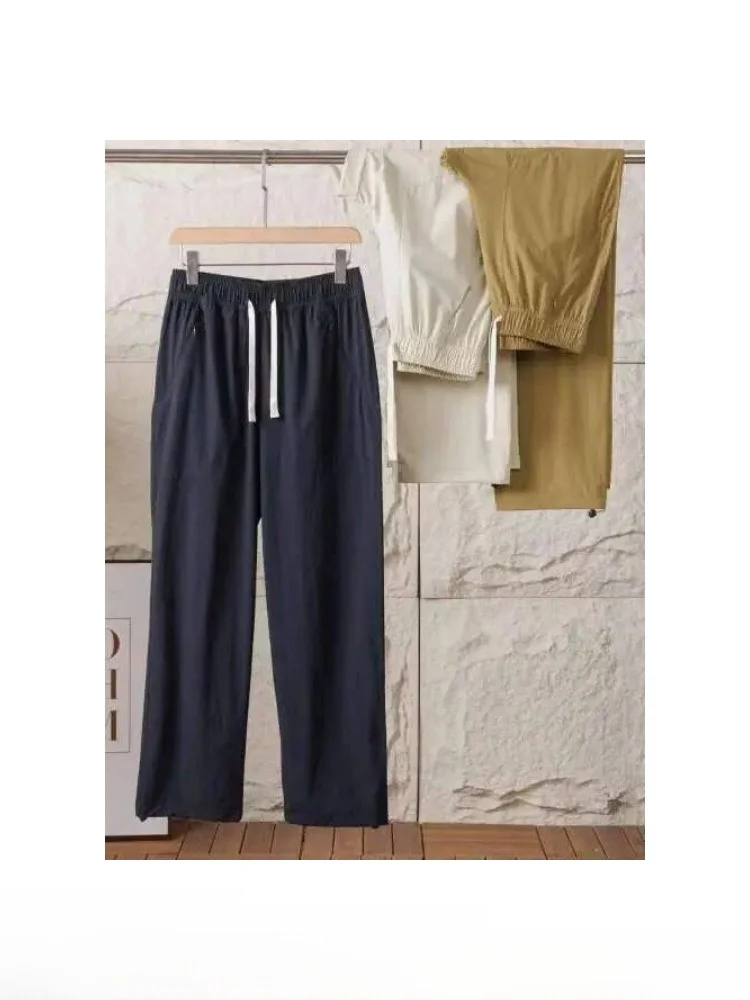 Comfortable Cool Feeling Lightweight Breathable Men's Outdoor Casual Pants Straight Leg Spring Summer Fashionable Commute Series