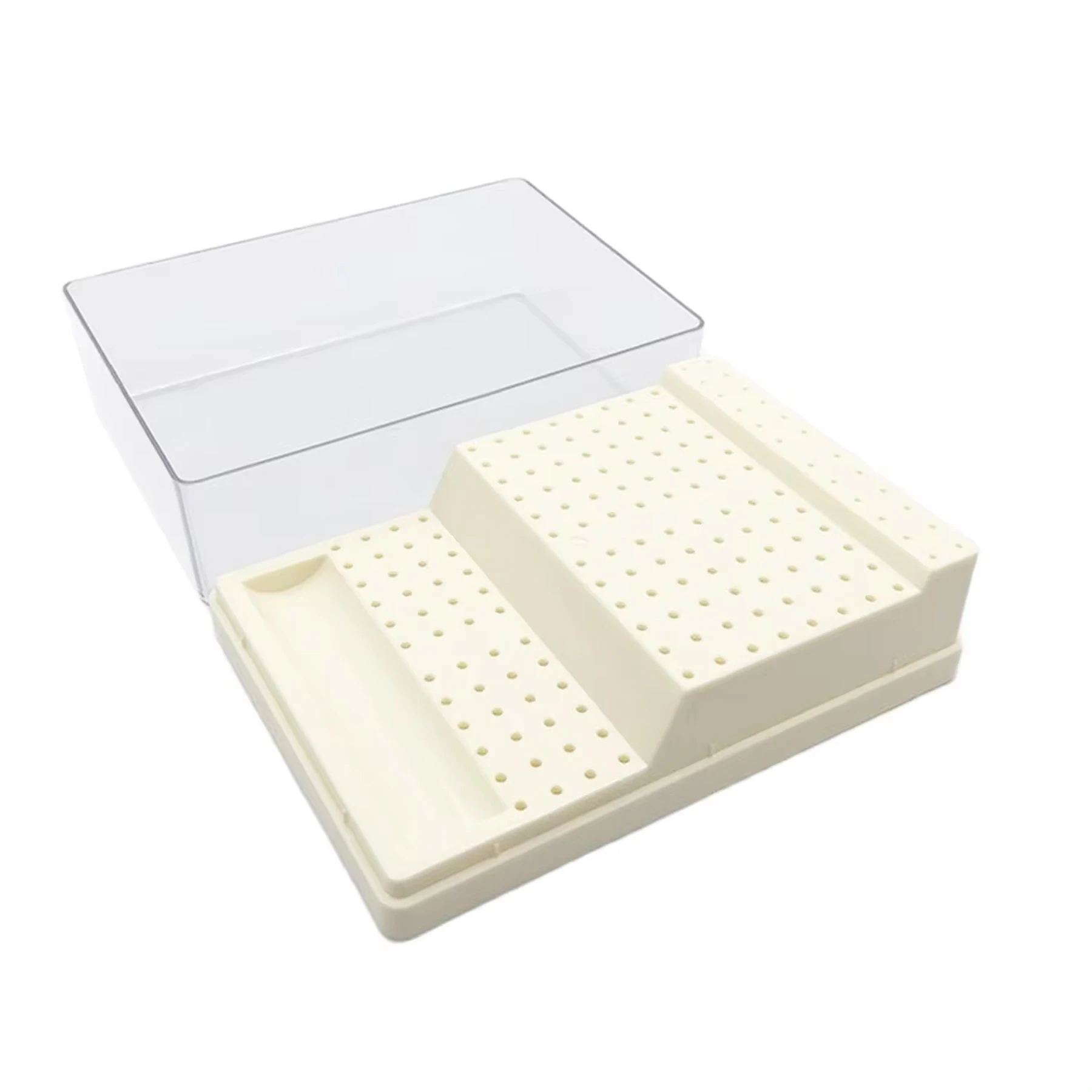 168 Holes Dental Bur Holder Autoclave Sterilizer Case Disinfection Box Plastic Dental Burs Box Block Holder Dentistry Supplies