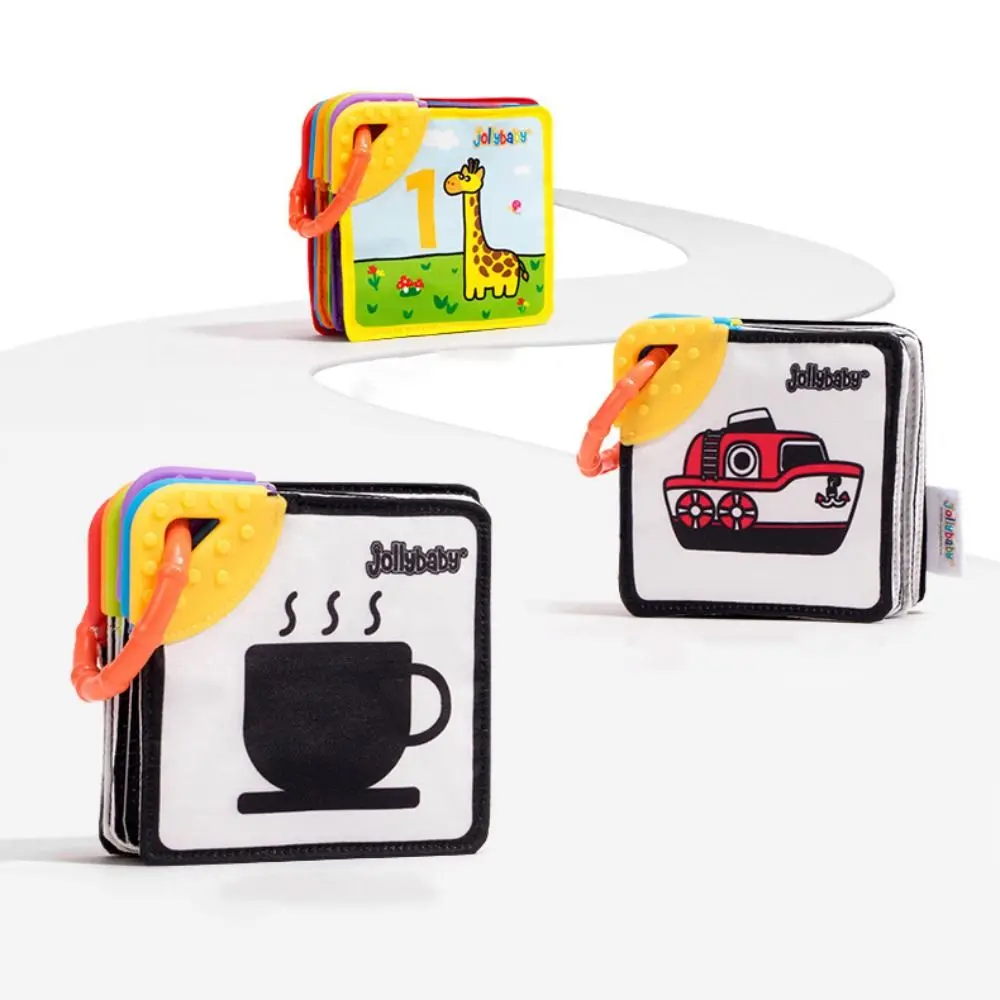 

Cloth Baby Soft Cloth Book Educational Tearproof 3D Baby Cloth Book Washable Sensory Kids Crinkle Book Parent-child Interactive