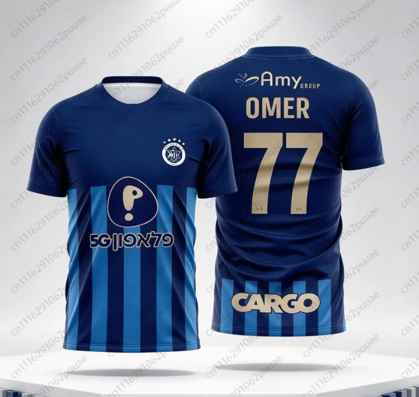 2026 Summer New Hot The Latest Men's Somen's T-shirts for The Daily Training of Maccabi Tel Aviv Football Club FamilyMatching