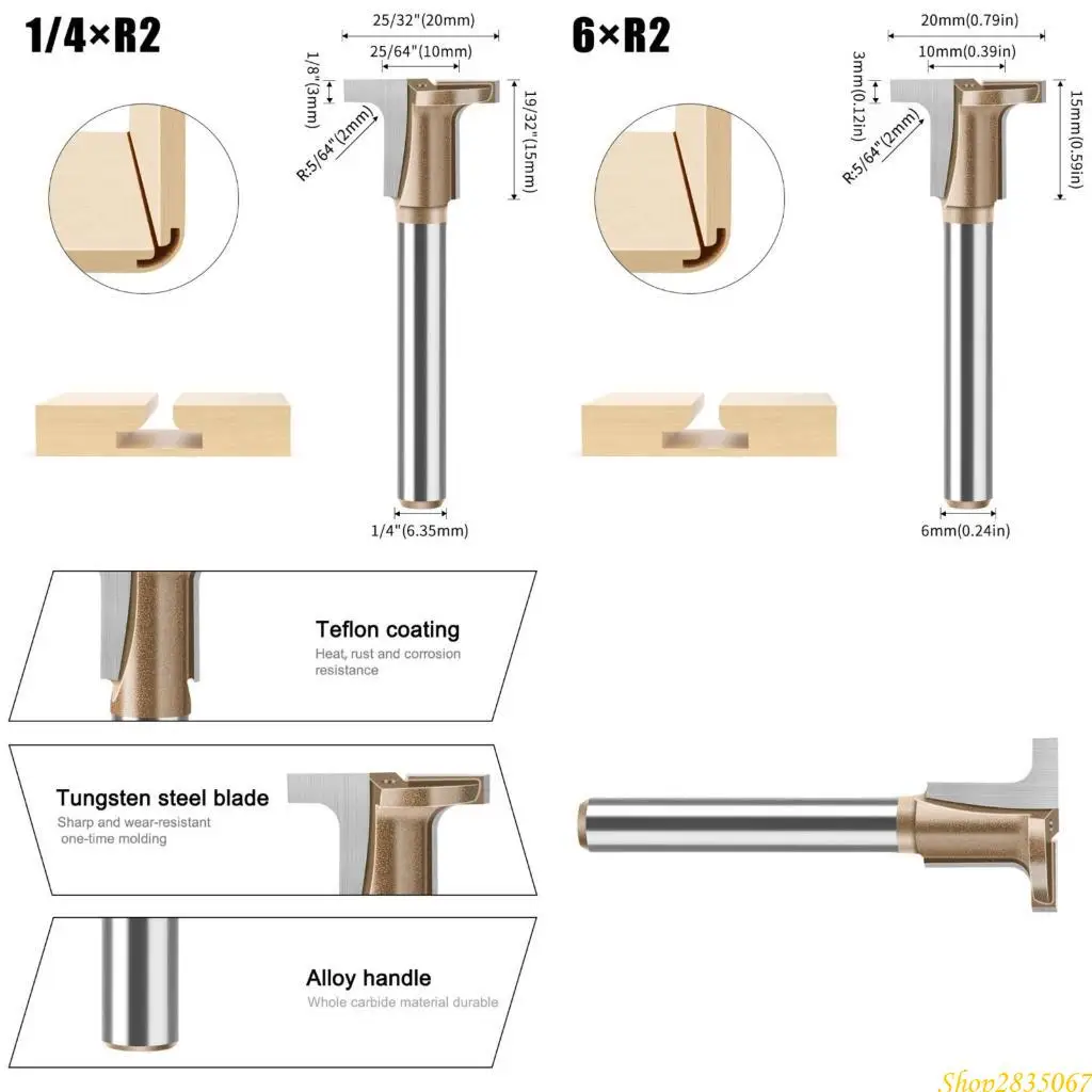 

T Slot Router Bit Tool for Seamless Bending and Grooving in Woodworking Projects 831F
